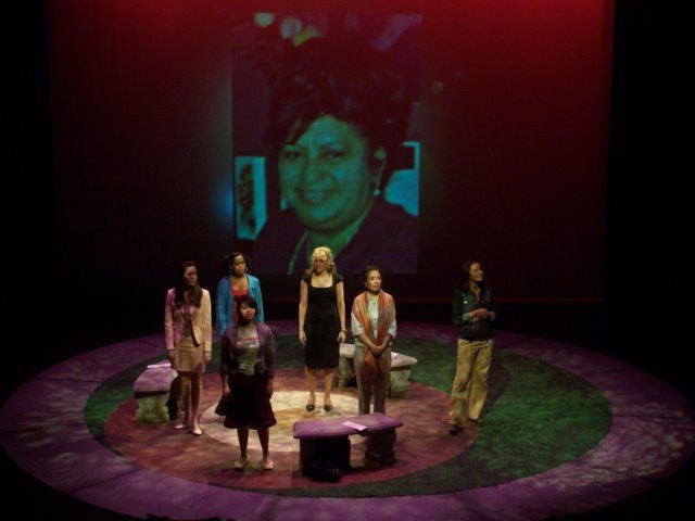 Yo Soy Latina! starring Gina Rodriguez, Elise Santora, Julie Alexandria, Jezebel Montero, Ivette Sosa, and Fidias Rae. Directed by Ricardo Khan and produced by Crossroads Theater Company