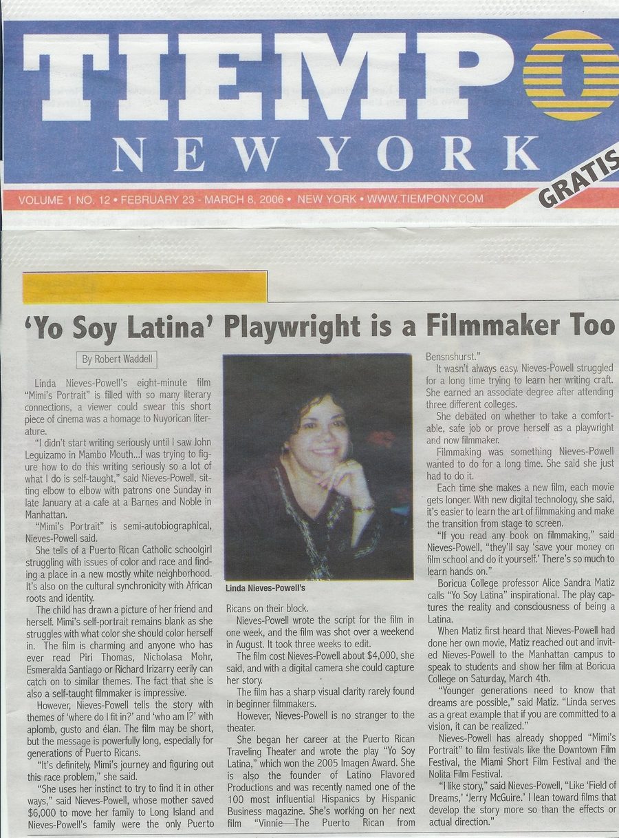 Tiempo article